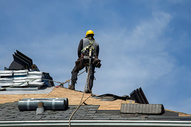 Professional Roof Replacement technician working in Roland, IA